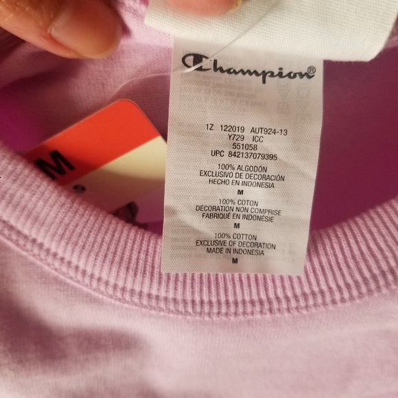 Champion Women's Heritage Tee Pink Ice Cake NWT - Picture 9 of 10